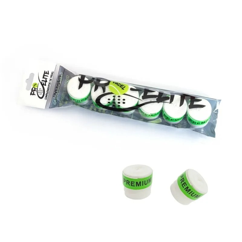 Overgrips Pro Elite Premium Branco Liso 6 Unidades