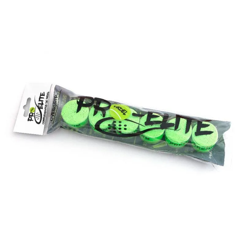 Overgrips Pro Elite Premium Verde Liso 6 Unidades