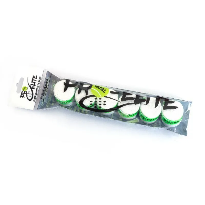 Overgrips Pro Elite Premium Perfurado Branco 6 Unidades