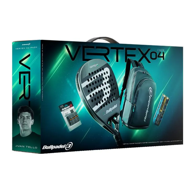 Pacote Bullpadel Vertex 04 Comfort Pro Line 2026