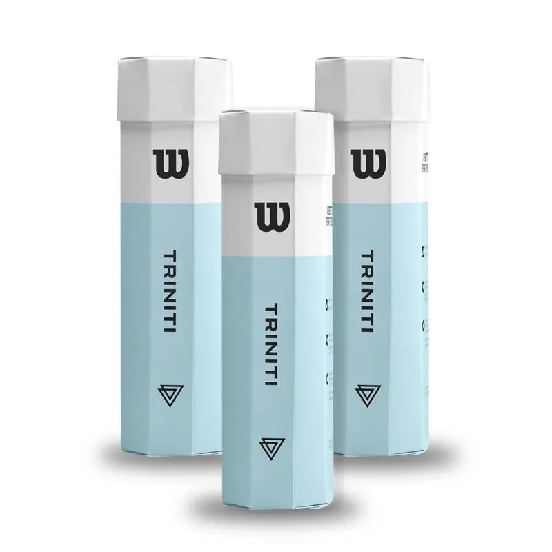 Packung mit 3 Booten a 4 Wilson Triniti Pellets