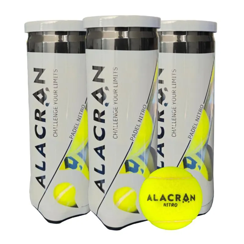 Pack de 3 Botes de Pelotas Alacran Nitro