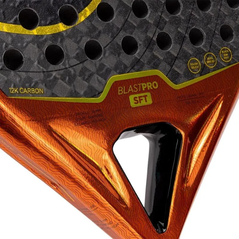 Joma Blast Pro weicher orangefarbener schwarzer Schläger