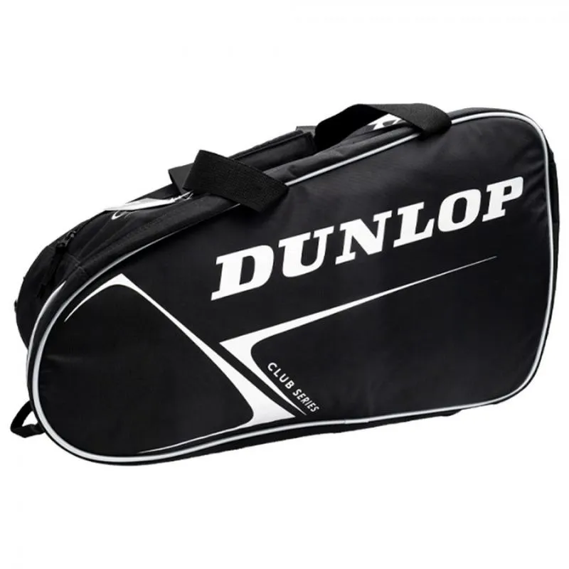 Dunlop Club Schwarze Silber-Padeltasche