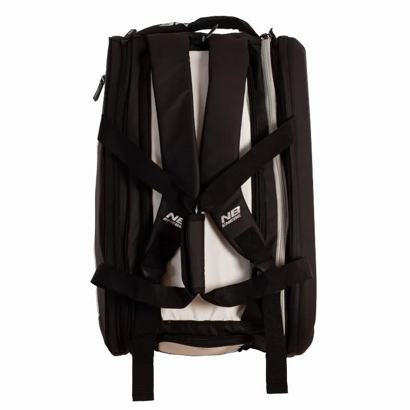 Enebe Pro XL Bolsa de Raquete Preta Branca de Padel