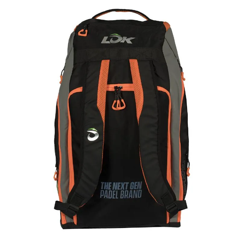 Lok Maxx 2 Saco De Raquete De Padel Preto Laranja