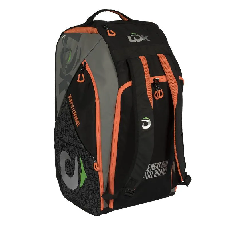 Lok Maxx 2 Schwarz Orange Padel Schlägertasche