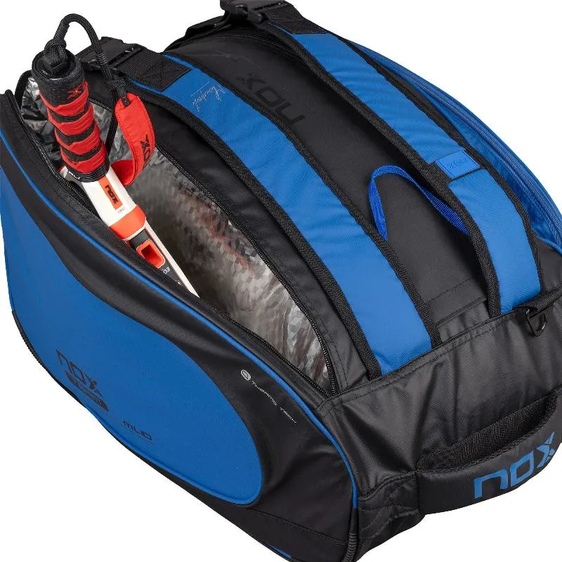Nox ML10 Team Schwarz Blau Padel Schlagertasche