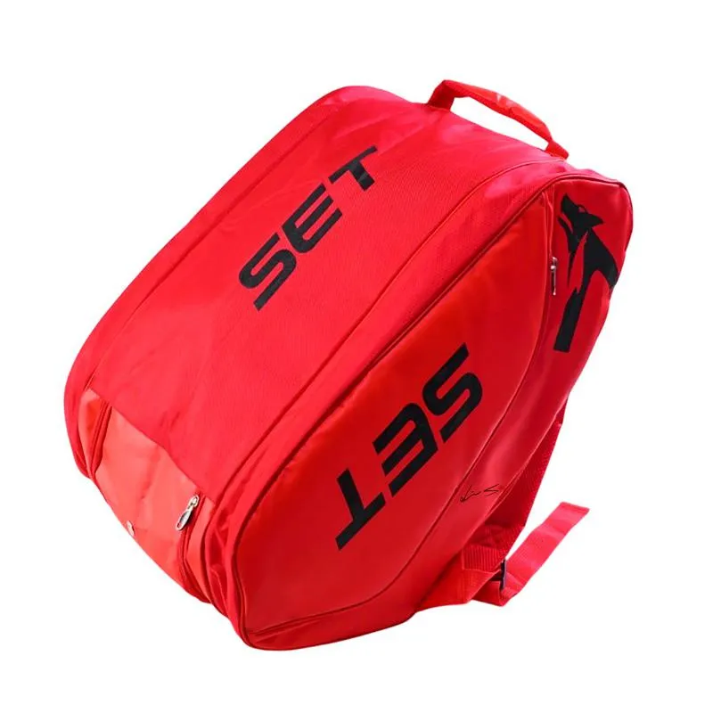 Sanyo Wolf Rotes Padelschläger-Set