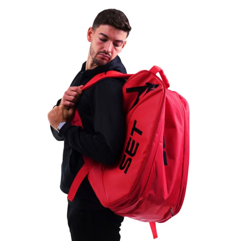Sanyo Wolf Rotes Padelschläger-Set