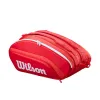 Wilson Super Tour Rot-weiße Padeltasche