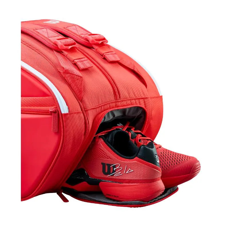 Wilson Super Tour Rot-weiße Padeltasche