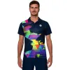Bidi Badu Kaleido Poloshirt aus Dunkelblau Mix
