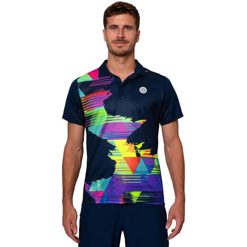 Bidi Badu Kaleido Poloshirt aus Dunkelblau Mix