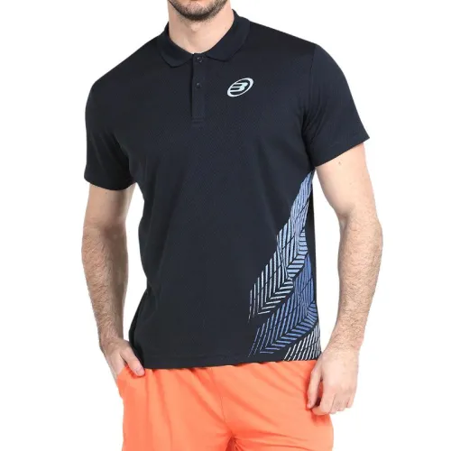 Marineblaues lapplandisches Bullpadel-Poloshirt
