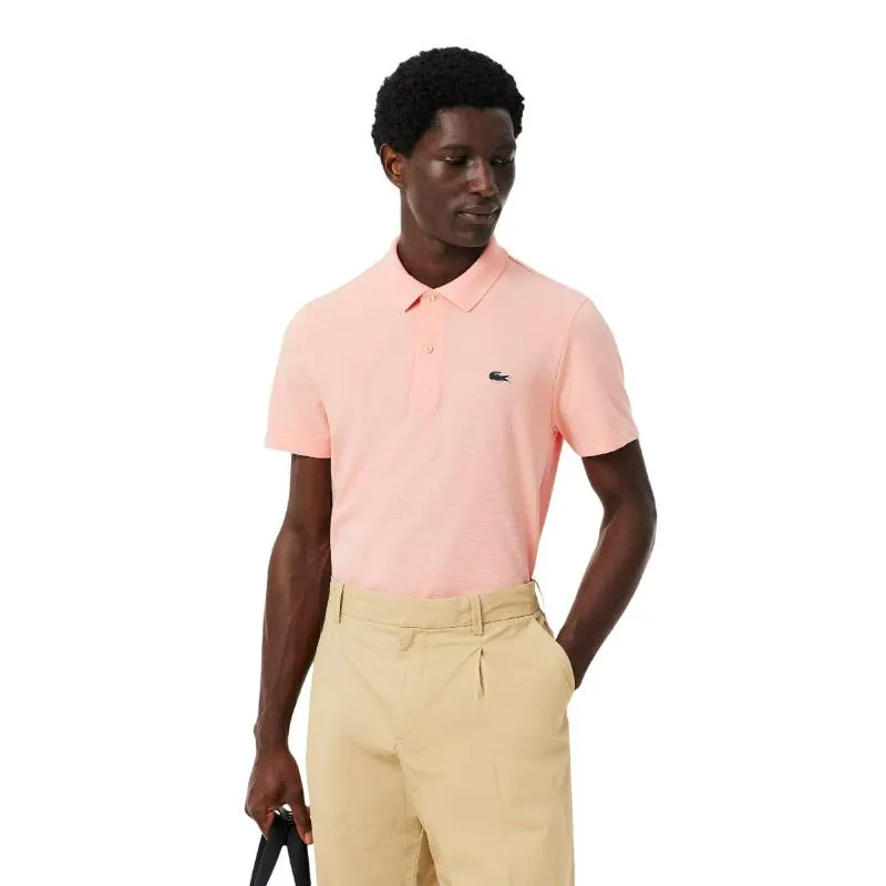 Polo Lacoste regelmäßig fit Algodon Rosado