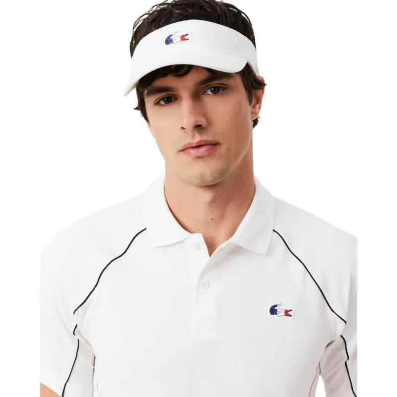Lacoste Polo Tennis Frankreich Weiß