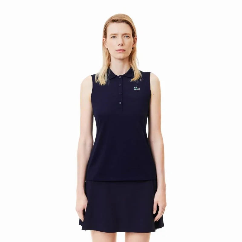 Lacoste Ultra Dry Marineblaues Damen-Poloshirt