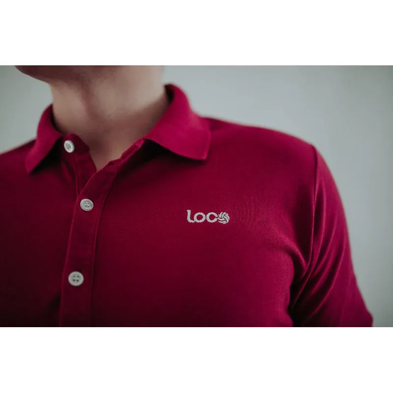 Polo Loco Pique Burgund