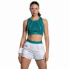 Short Nox Pro Blanco Verde Ivy Mujer