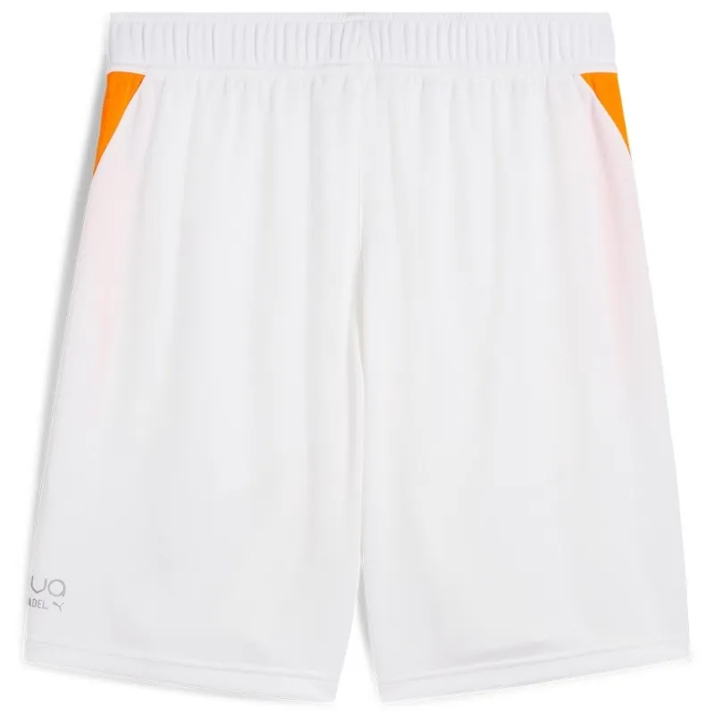 Calções Puma Individual Branco Laranja