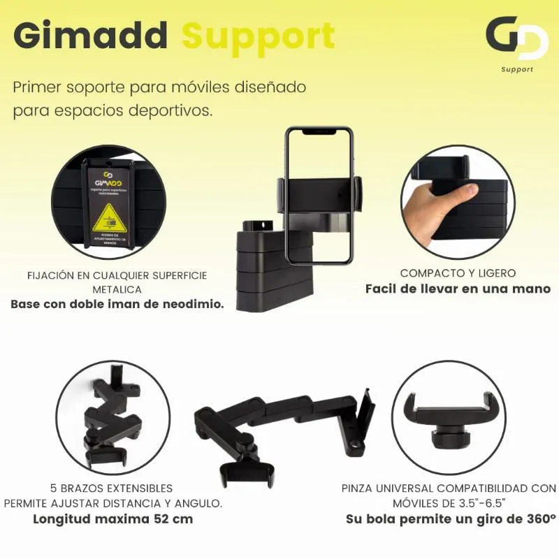Gimadd Suport Pro Gelber Mobiler Stander