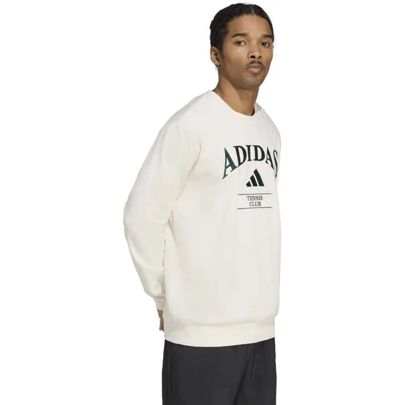 Adidas Heritage Graphic Sweatshirt Kreide Weiß