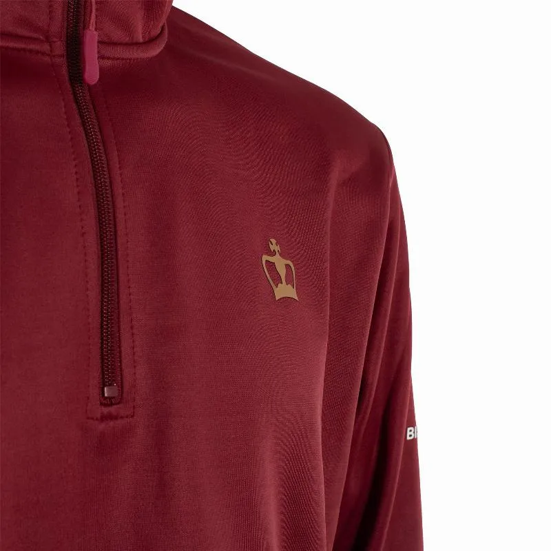 Schwarzes Crown Acapulco Burgunderfarbenes Sweatshirt