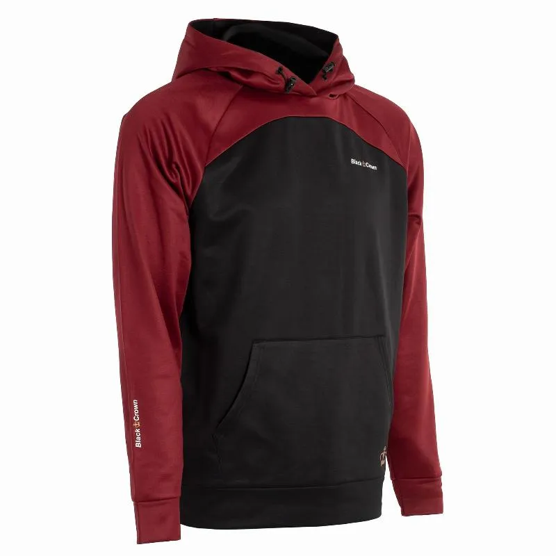 Schwarzes Crown Veracruz Burgunderfarbenes schwarzes Sweatshirt