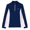 Lacoste Ultra Dry Marineblau WeiÃ Damen Sweatshirt
