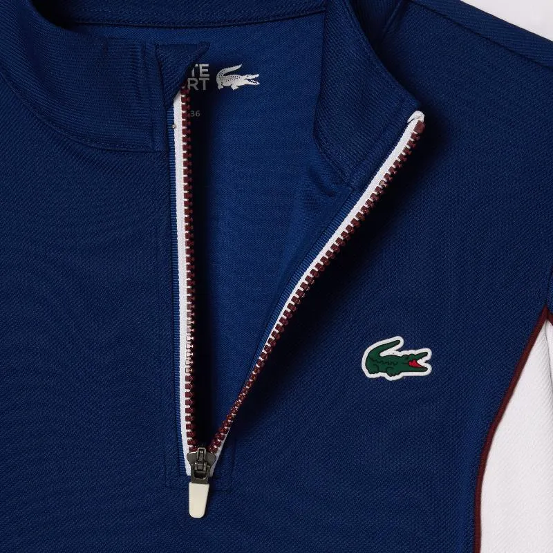 Lacoste Ultra Dry Marineblau WeiÃ Damen Sweatshirt