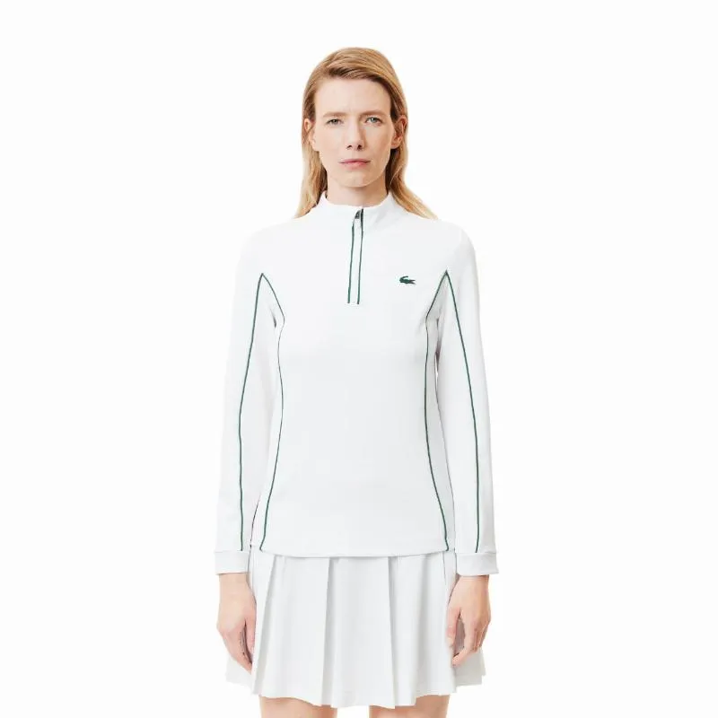 Lacoste Ultra Dry WeiÃ Grun Damen Sweatshirt