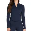 Wilson Baseline Halb-Reißverschluss-Marineblauer Damenpullover