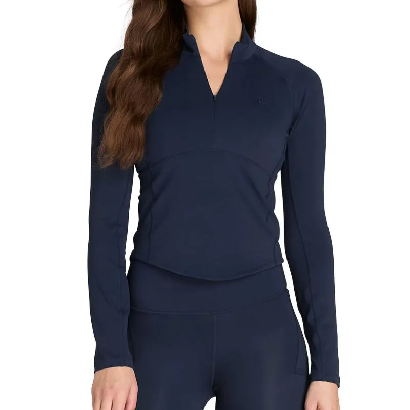 Wilson Baseline Halb-Reißverschluss-Marineblauer Damenpullover