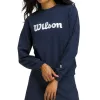 Wilson Team Crew Marineblauer Damenpullover
