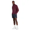 Wilson Tennis Club Sweatshirt mit halbem Reißverschluss Royal Garnet
