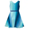 Dunkelblaues Aqua Bidi Badu Spectrum Kleid