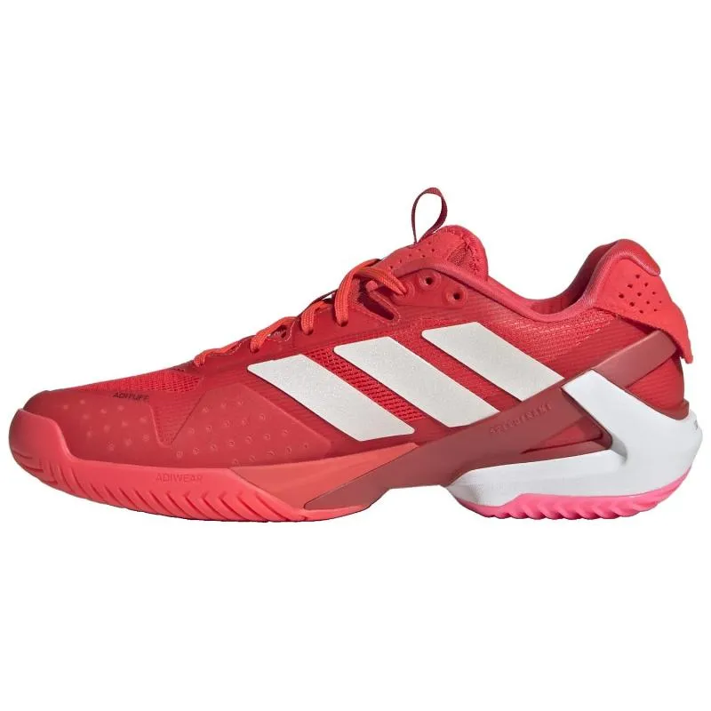 Adidas Adizero Ubersonic 5 Rot Weiß Rosa Damen Sneaker