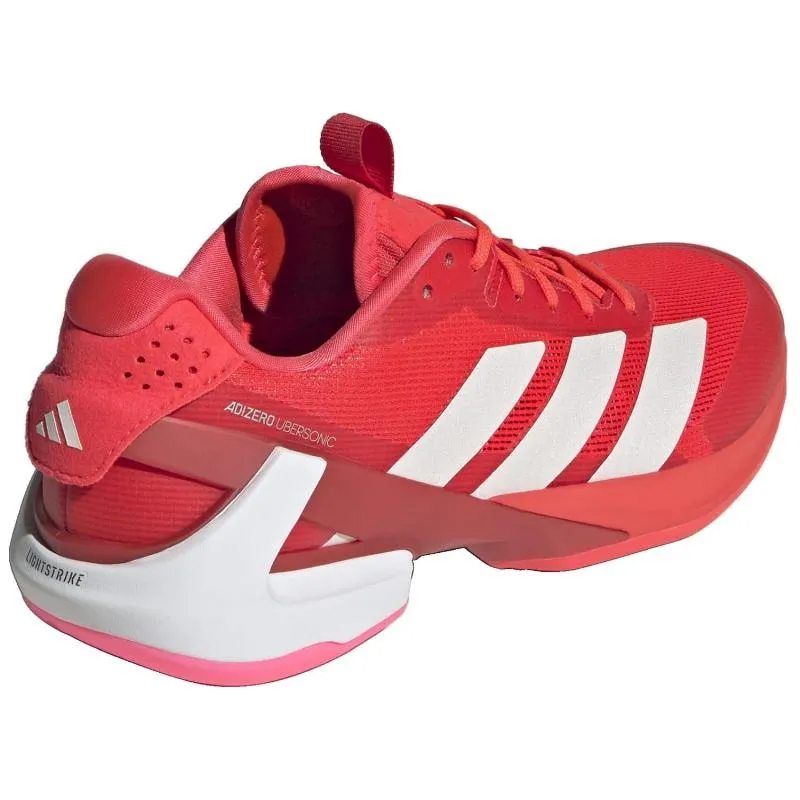 Adidas Adizero Ubersonic 5 Rot Weiß Rosa Damen Sneaker