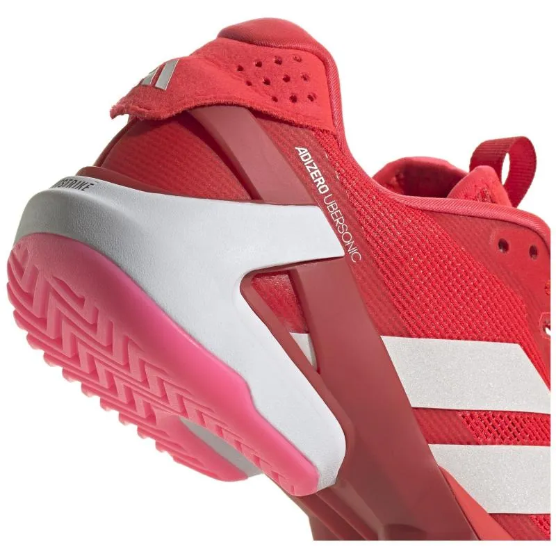 Adidas Adizero Ubersonic 5 Rot Weiß Rosa Damen Sneaker