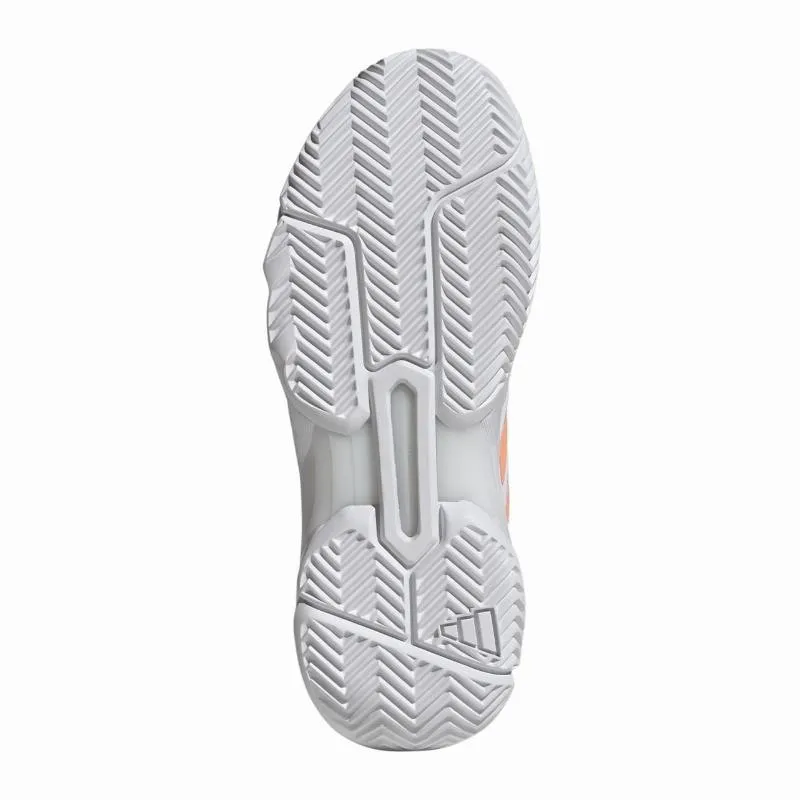 Tênis Femininos Adidas CourtJam Control 3 Branco Laranja