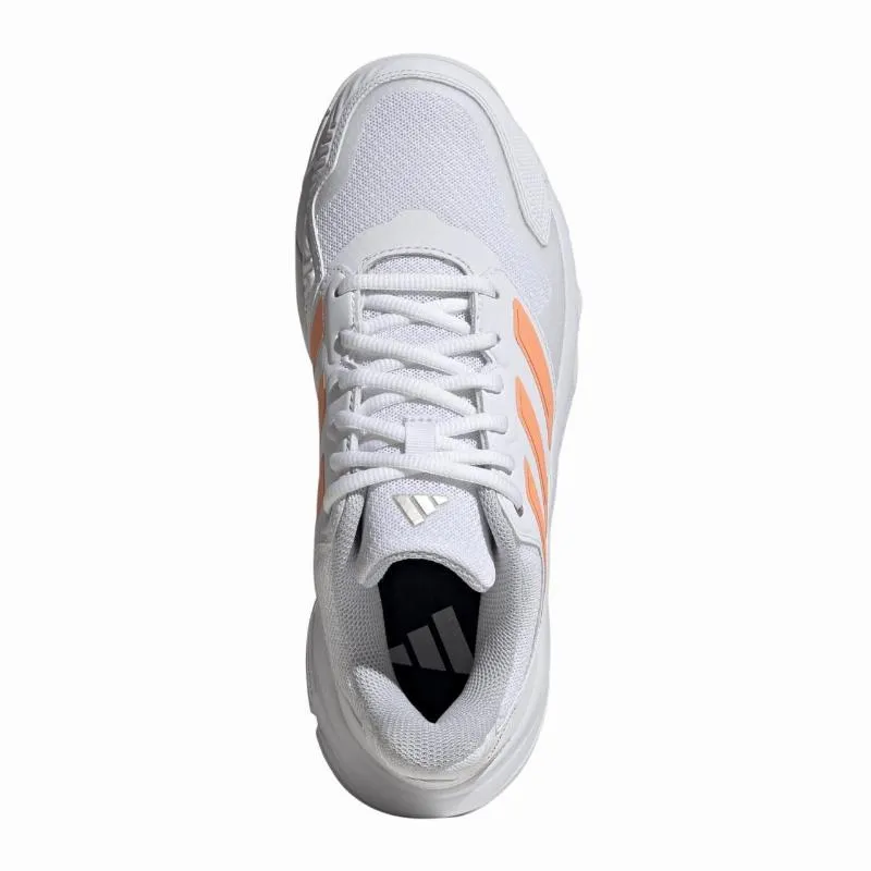 Adidas CourtJam Control 3 Weiß-Orange Damenschuhe