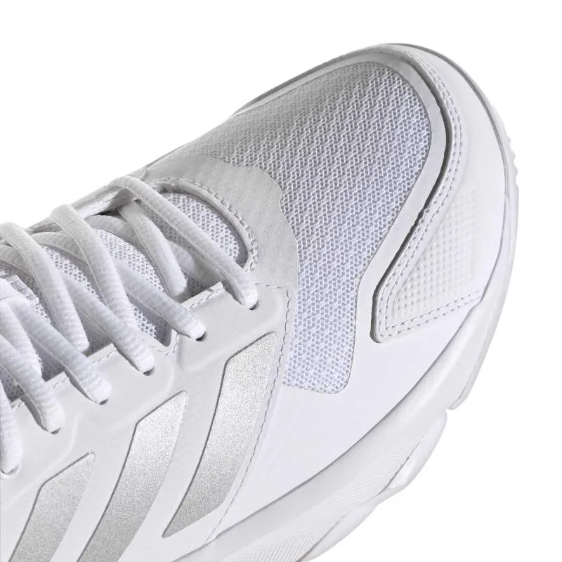 Adidas CourtJam Control 3 Weiße Silber Damen-Sneaker