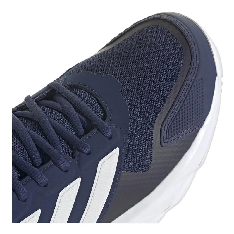 Adidas CourtJam Control 3 Clay Dunkelblaue Weiße Sneakers