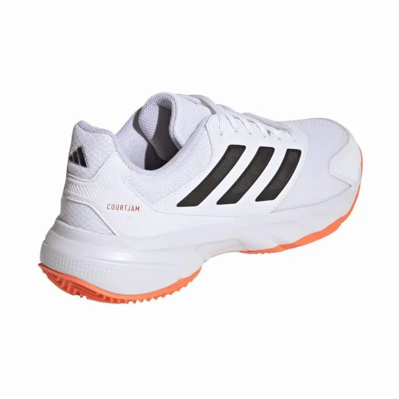 Adidas CourtJam Control 3 Clay Weiß Orange-Schwarz Sneaker