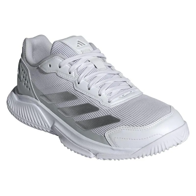 Adidas Courtquick Padel Weißgraue Damenschuhe