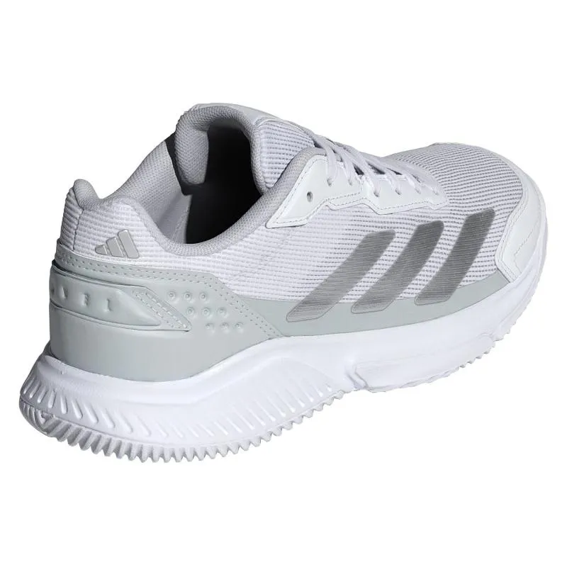 Adidas Courtquick Padel Weißgraue Damenschuhe