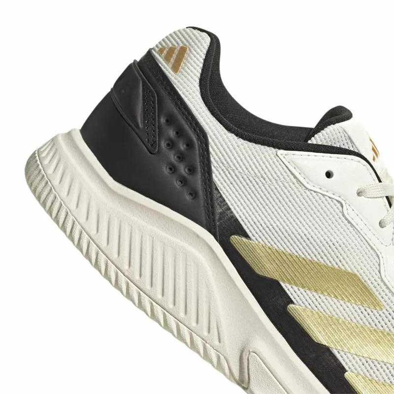 Tênis Adidas Courtquick Padel Branco Ouro Preto