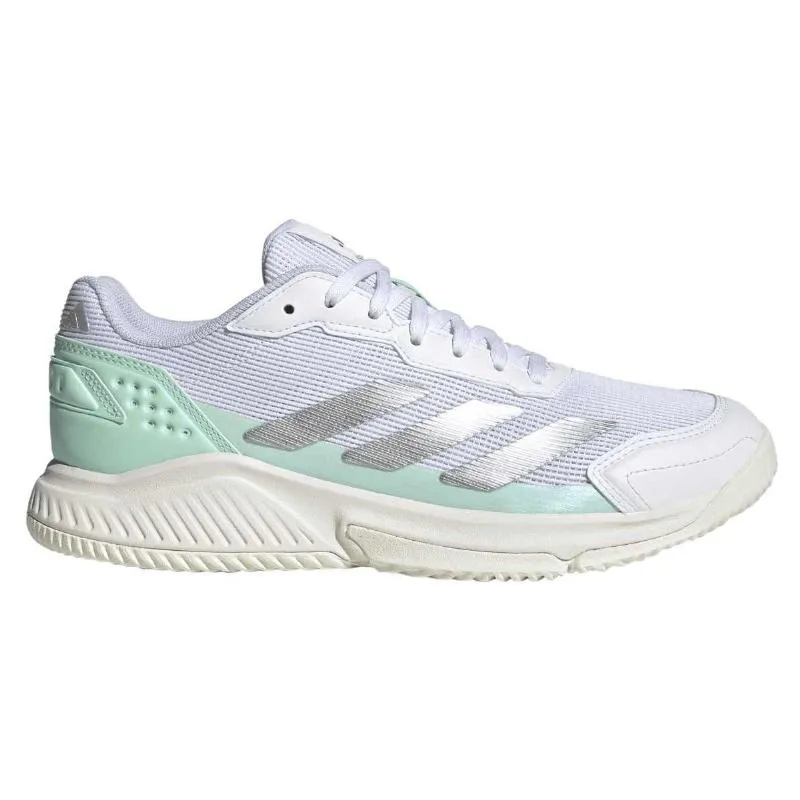 Tênis femininos Adidas Courtquick Padel Verde Menta Branco