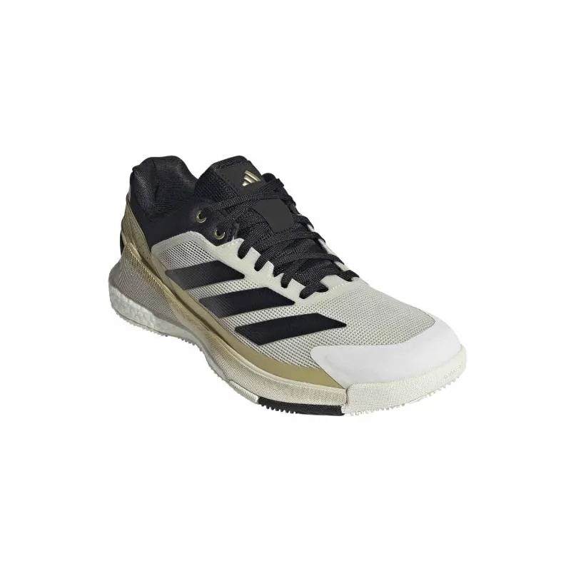 Adidas Crazyquick Boost Padel Weiß-Schwarz-Gold-Sneaker